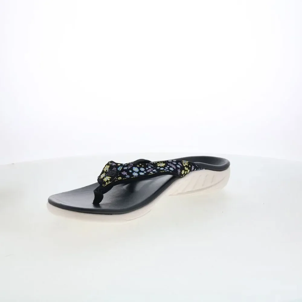 Spenco Womens Yumi Dainty Floral Black Shoes (NWT) - Picture 4 of 7